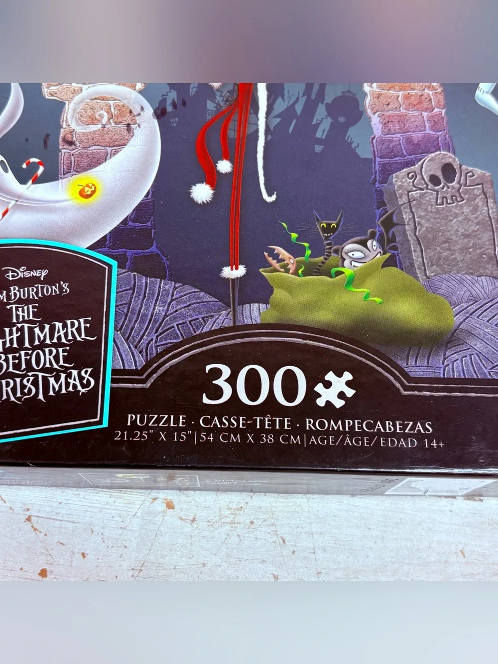 Disney Nightmare Before Christmas 300 Piece Puzzle Jack Skellington Sally Zero